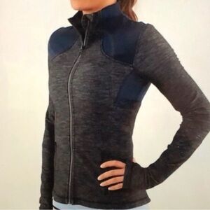 Lululemon Forme Jacket Slub Denim Limitless Thumbholes